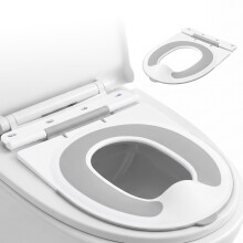 Orzbow Potty Training Toilet Seat, Flip-up Toddler Toilet Seat, Gray