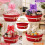 Gift Basket Hamper Kit, Empty Hamper Basket with Pull Bows 6