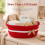 Gift Basket Hamper Kit, Empty Hamper Basket with Pull Bows 5