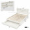 HOMAIRE White Wooden Storage Bed 4ft6 Double 2