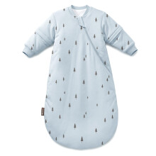Mosebears Winter Baby Sleeping Bag 2.5 Tog with Removable Sleeves, Blue, 0-6 Months