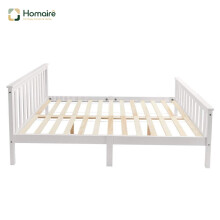 HOMAIRE White Solid Wood Double Bed 4ft6
