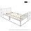 HOMAIRE White 3ft Solid Pine Single Bed Frame 2