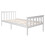 HOMAIRE White 3ft Solid Pine Single Bed Frame 3