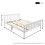 HOMAIRE White Solid Wood Double Bed 4ft6 2