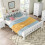 HOMAIRE White Solid Wood Double Bed 4ft6 5