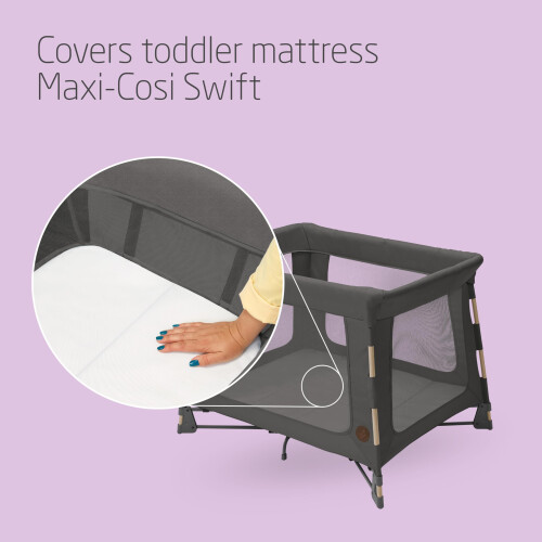 Maxi-Cosi Maxi-Cosi Swift, Toddler Bed Sheets, Pack of 2, White 1