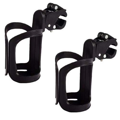 2Pcs Stroller Cup Holder, Pram Cup Holder Universal, 15x8cm