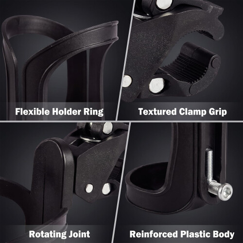 2Pcs Stroller Cup Holder, Pram Cup Holder Universal, 15x8cm 2