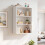 Floating Display Shelves Open Storage Cabinet 1