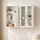 Floating Display Shelves Open Storage Cabinet 9