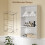 Floating Display Shelves Open Storage Cabinet 4