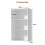 Floating Display Shelves Open Storage Cabinet 6