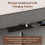 (4ft Double) Bed Frame with Linen Upholstered Tufted Headboard & Type-C and USB ports 3
