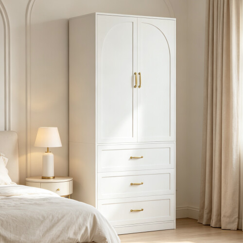 2 Door & 3 Drawer Wardrobe  Storage Organiser 1