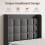 (3ft Single) Bed Frame with Linen Upholstered Tufted Headboard & Type-C and USB ports 4