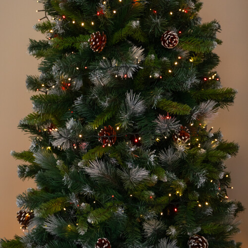 Premier 50m 2000 LED TreeBrights Christmas String Lights in Red & Warm White 2