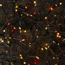 50m 2000 LED TreeBrights Christmas String Lights in Red & Warm White