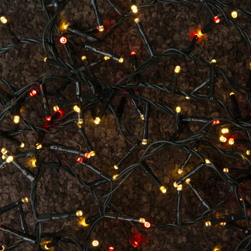 Premier 50m 2000 LED TreeBrights Christmas String Lights in Red & Warm White