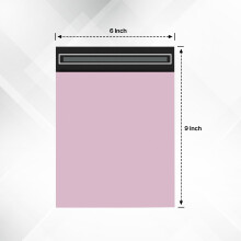 delka Grey Mailing Bags, Poly Mailer Bags, Tear Resistant Self Seal Shipping Envelopes for Clothing and Documents, Waterproof - (6x9, 50pack - pink)