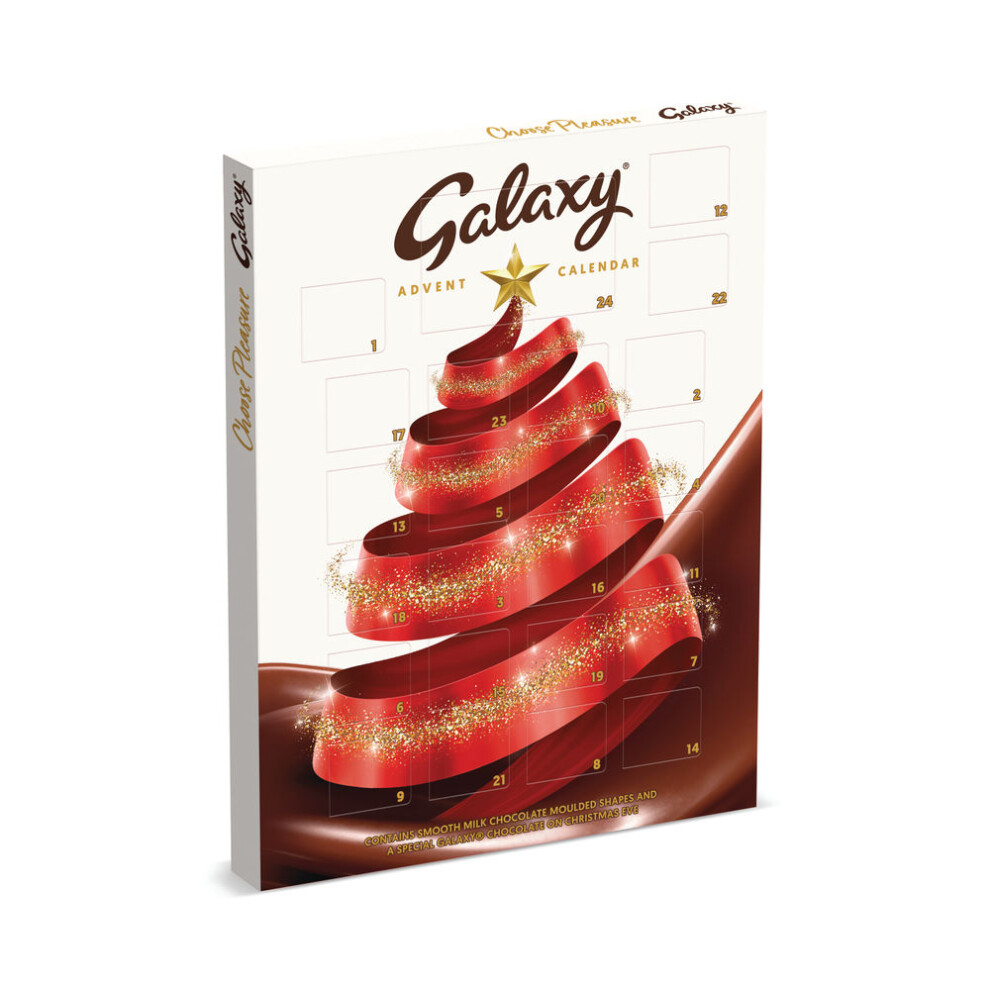 Galaxy Smooth Milk Chocolate Advent Calendar Christmas Gift Box 110g - Image 4