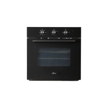 Willow WO60F3BK 60cm Multifunction Built In Electric Oven with 7 Oven Functions, Air Fry Function, 60L Capacity - Black