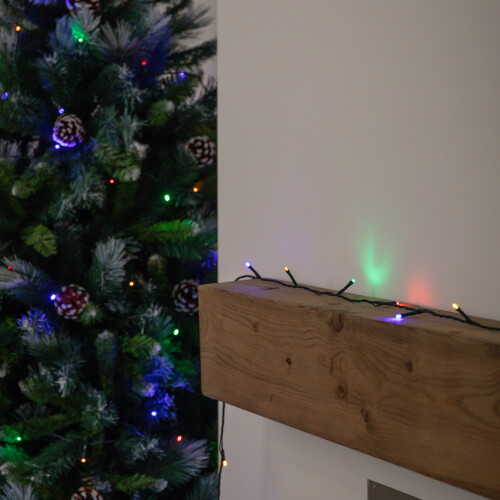 50m 500 LED Multi-Action Christmas String Lights in Multi-Coloured 2