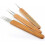 3pcs 0.5mm Dreadlock Crochet Needle Hook Bamboo Handle Hooks Tools Making 1