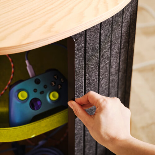 ZRIZAURA YXSTABY Gaming Side Table on Castors 1