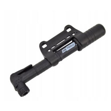 Pompa per bicicletta nera in plastica - AWTools - 220 mm - Pressione massima 6 - Valvola Presta - Senza manometro