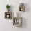 Spot On Dealz Oak  Cube Shelves Set of 3 Wall Hanging - G-0023 3