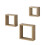 Spot On Dealz Oak  Cube Shelves Set of 3 Wall Hanging - G-0023 1