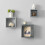 Spot On Dealz Grey Cube Shelves Set of 3 Wall Hanging - G-0018 5