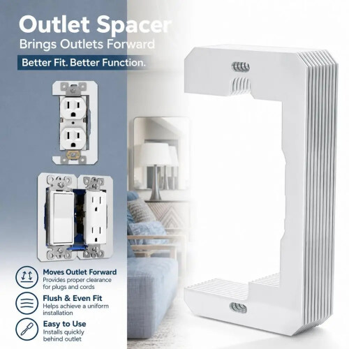 Metal Outlet Box Spacers Wall Plate Leveling Spacers for Loose Electrical Boxes 10 Pack 2