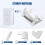 Metal Outlet Box Spacers Wall Plate Leveling Spacers for Loose Electrical Boxes 10 Pack 9