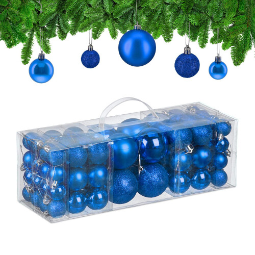 Christbaumkugeln-Set, Matt/Glänzend/Glitzer-Finish 1