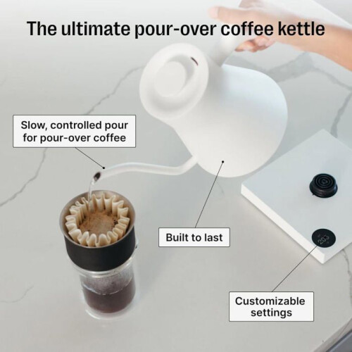 FELLOW STAGG EKG PRO WHITE MATT ELECTRIC KETTLE 1