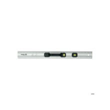 Regra em alumínio anodizado - Vorel - Cabo em plástico - 2 níveis de bolha - Gradução 600 mm