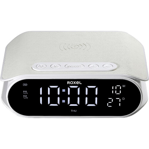 Roxel Alarm Clock With Fast Wireless Charging W/ Night Light - FREE SHIPPING - Roxel 1