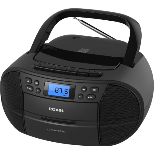 Roxel Roxel RCD-S90C Portable CD and Cassette Player with FM Radio,USB Playback, AUX 1