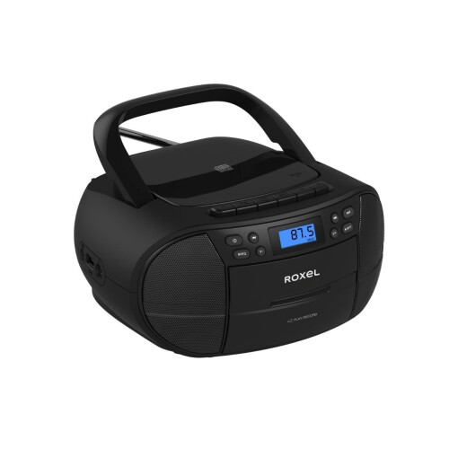 Roxel Roxel RCD-S90C Portable CD and Cassette Player with FM Radio,USB Playback, AUX 2