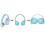 Roxel Roxel RX110 Blue Lightweight On Ear Wired Foldable Headphones with Mic 8