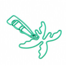 100pcs Coconut Tree Paper Clips Increase Slip Resistance Anti Rust Portable Metallic Paper Clips for Office