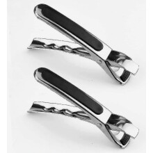 2pcs Plate Gripper Stainless Steel Dish Plate Clip Tong Air Fryer Pans Gripper Anti-hot