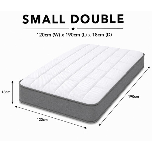 Starlight Beds Grey Tile Small Double Mattress- 120x190x18cm 2