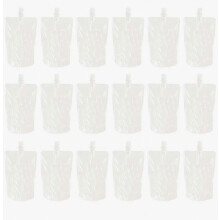 30 unidades de botellas transparentes de 250 ml para bebidas, bolsas reutilizables para licores y bebidas.