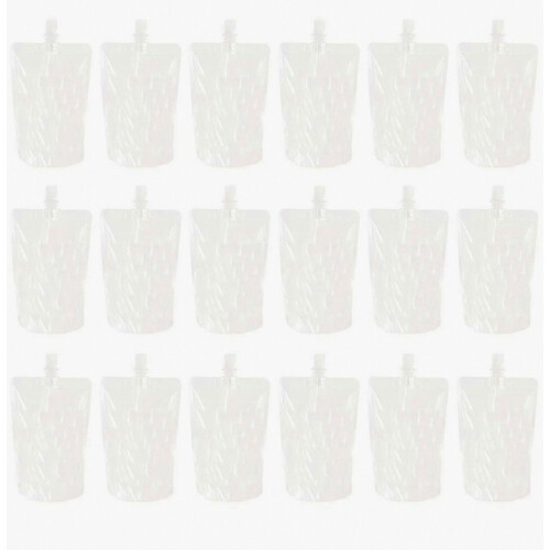 30Pcs 250ML Transparent Drinks Flasks Liquor Pouch Reusable Beverages Drinking Flasks