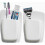 2 Pcs Silicone Toothbrush Holder Razor Holder Bathroom Organizer Wall Mounted ( White) 1