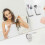 2 Pcs Silicone Toothbrush Holder Razor Holder Bathroom Organizer Wall Mounted ( White) 4