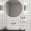 2 Pcs Silicone Toothbrush Holder Razor Holder Bathroom Organizer Wall Mounted ( White) 5